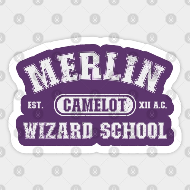 Merlin School Sticker by nickbeta